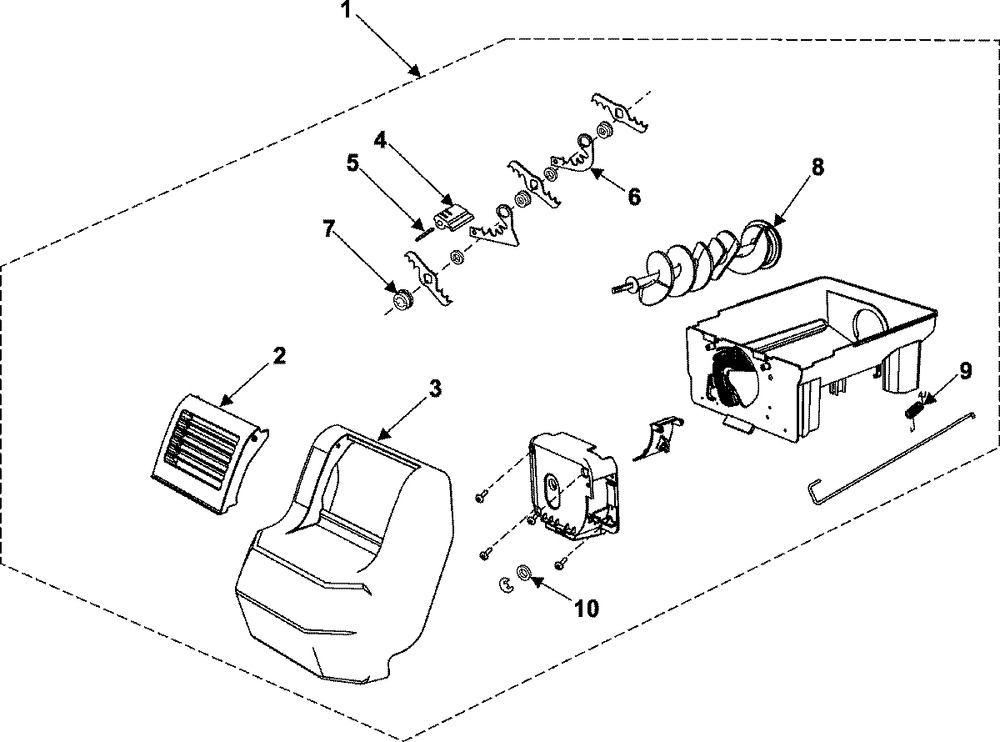 DA97-03168B : DA97-03168B TRAY ASSY,ICE BUCKET NEXT70