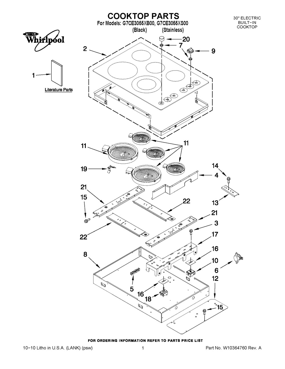 COOKTOP (W10365140)