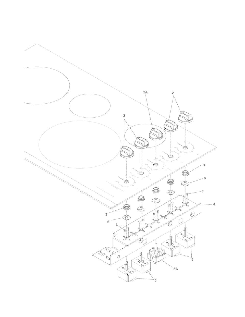 KNOB,CONTROL,WHITE (5304495456)