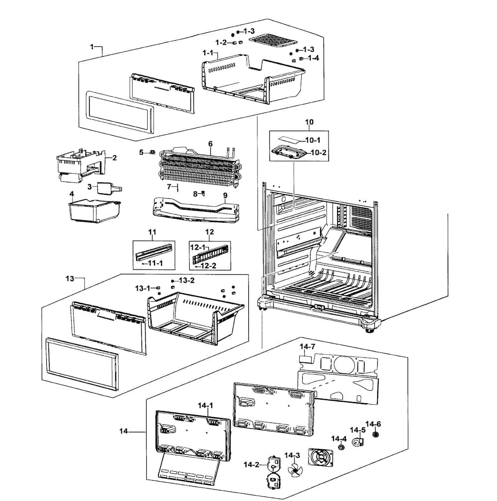 DA97-11646A : DA97-11646A TRAY ASSY,FRE LOW NW2 21CU