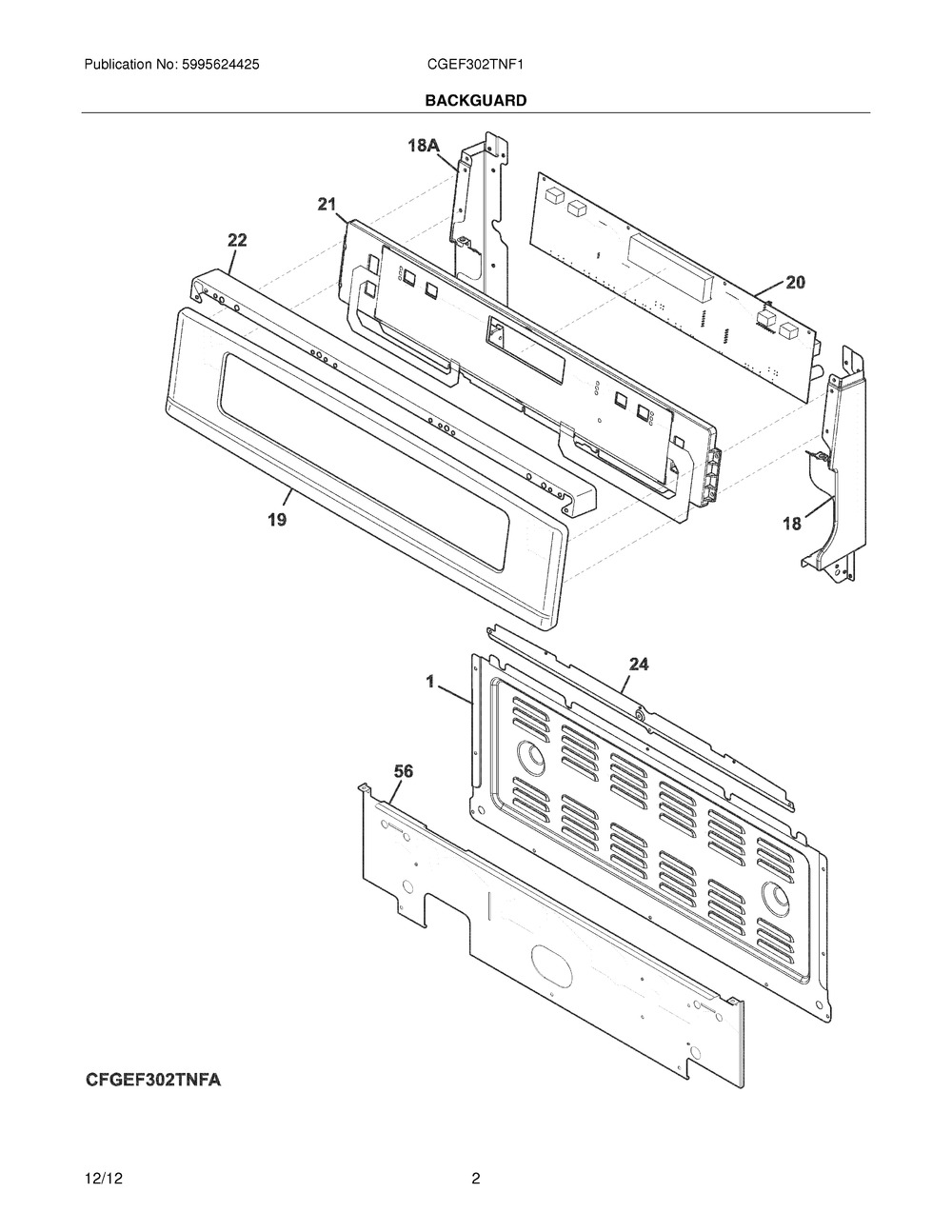 Frigidaire Range Electronic Control Board (316380088)