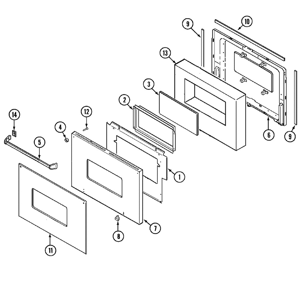 GLASS, INNER DOOR (74009406)