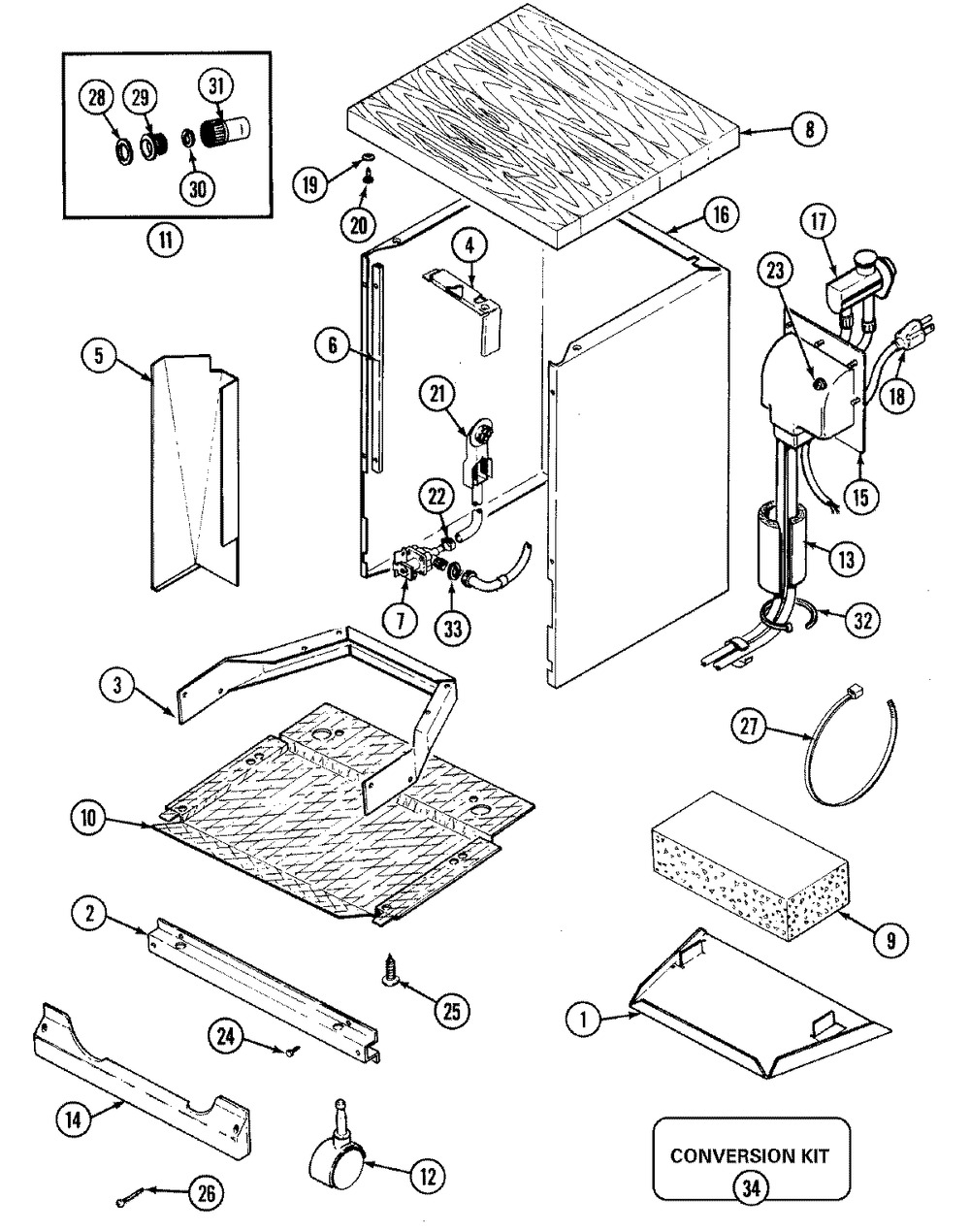 Trane Blower Draft Inducer, Flue Exhaust Assembly, Nordyne (903404)