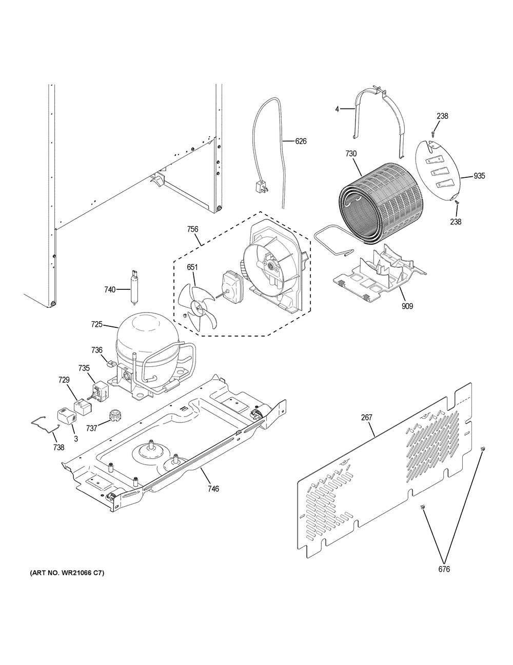 WG03L06703 : WG03L06703 PS FF DOOR ES HANDLE 18