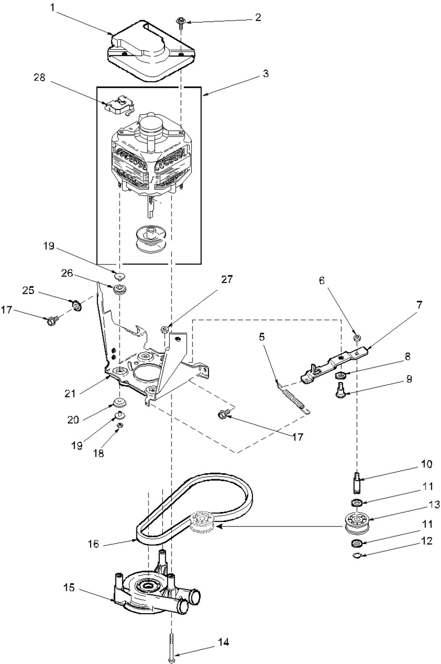 BELT,AGITATE & SPIN 50HZ (38749)