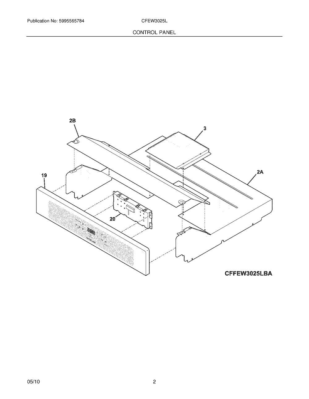 318274672 : C++ 318274672 CONTROL PANEL ASSEMBLY,GLA