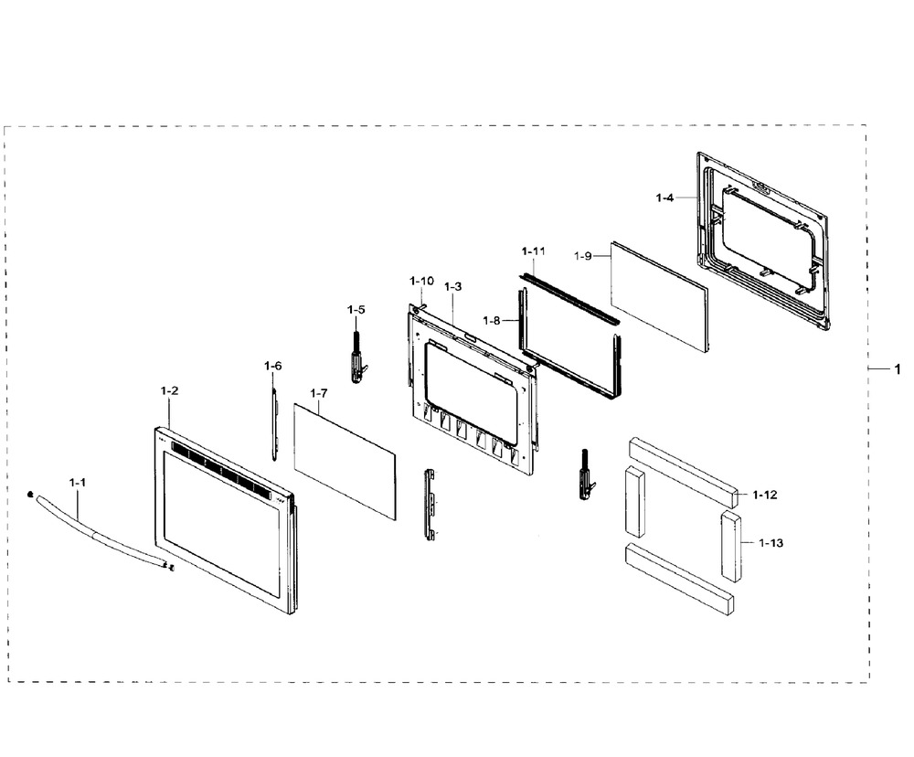 ASSY HINGE;NE59J7650WS,SOF (DG94-01118A)