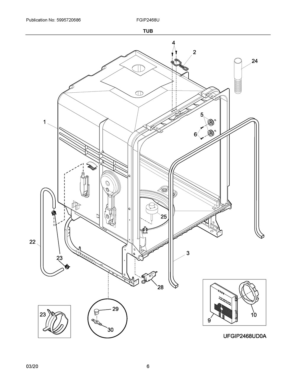 5304517603 : 5304517603 INSULATION,TUB BLANKET