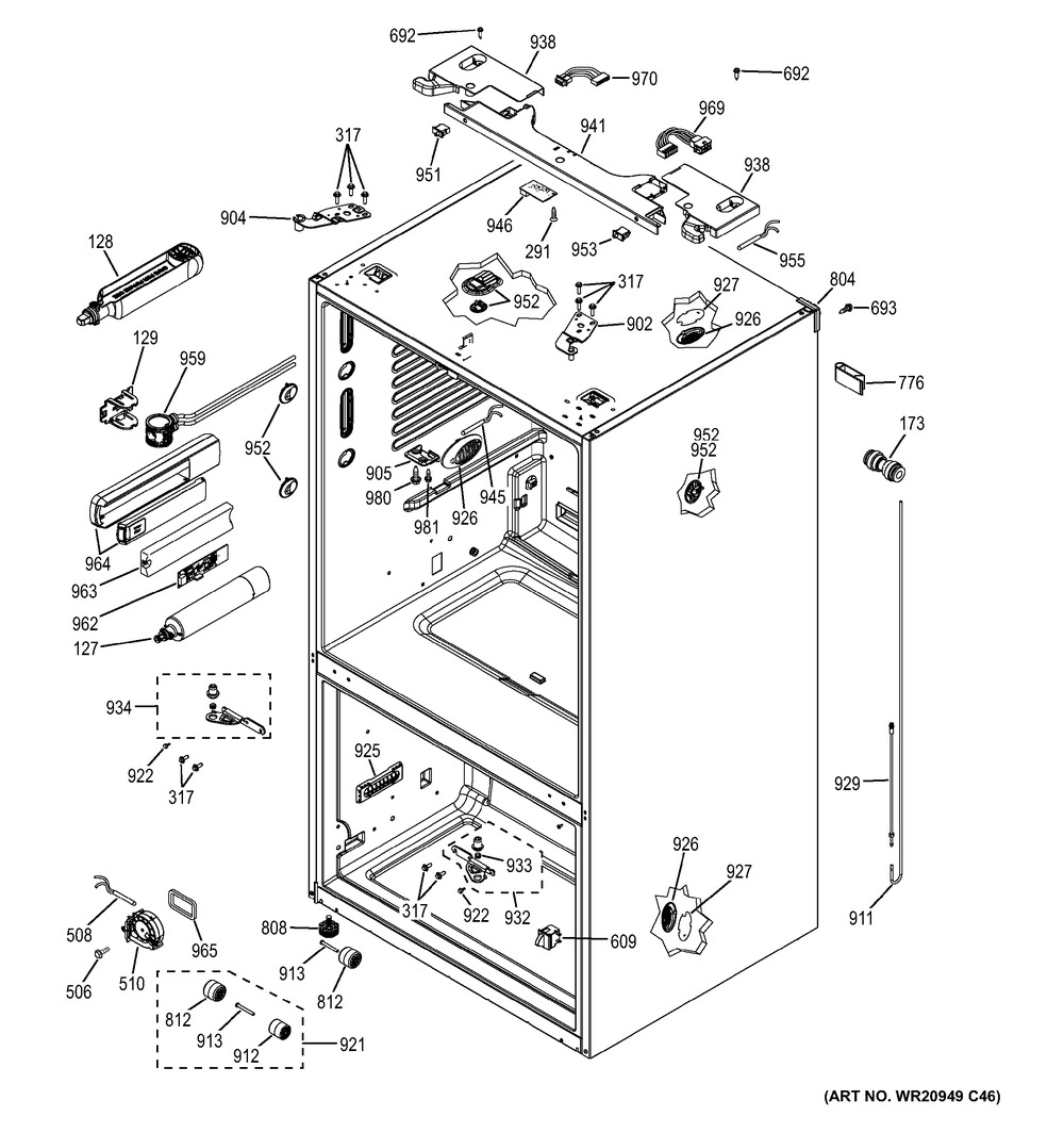 GE, ICEBOX DOOR ASM, WG03L08171