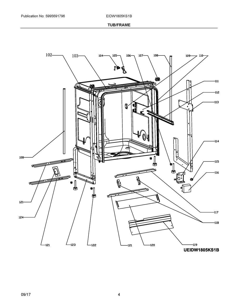 5304513813 : C++ 5304513813 TUB ASSEMBLY