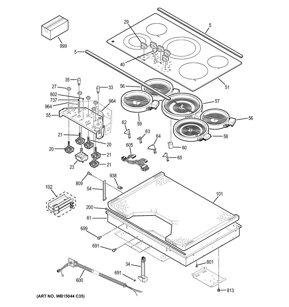 MAINTOP GLASS & FRAME  ASM, SS (WG02L08126)