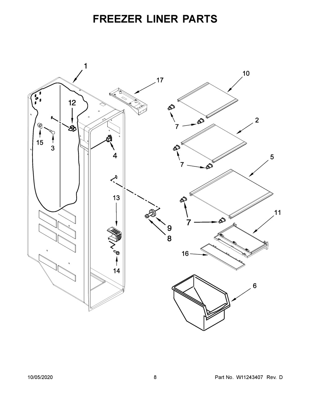 W11174788 : W11174788 SHELF-GLAS