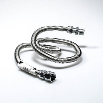 DRYER CONNECTOR 4' 1/2 OD X 48 1/2 F X 1/2 M - TAPPED 3/8 FIP